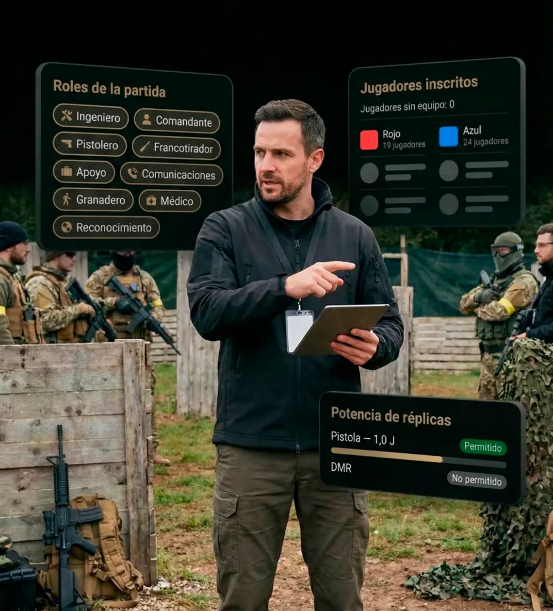 Equipos y roles personalizados